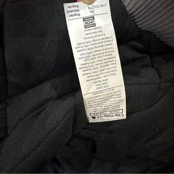 CARHARTT FLANNEL-LINED ACTIVE JAC J140 - LOOSE FIT - FIRM DUCK XL - Picture 6 of 7